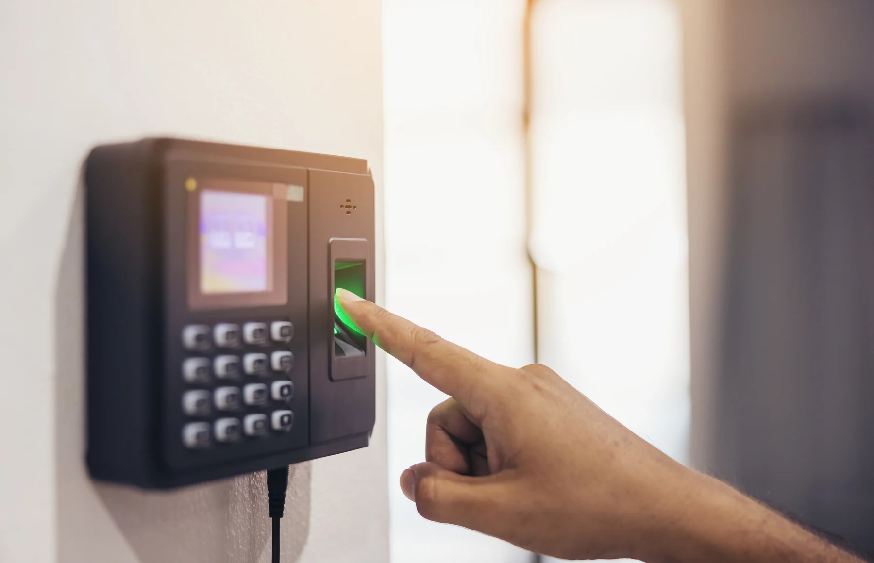 Fingerprint biometric attendance reader used for access control